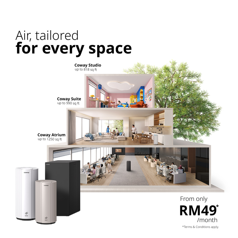 Coway Air Purifier Tailored For Every Space