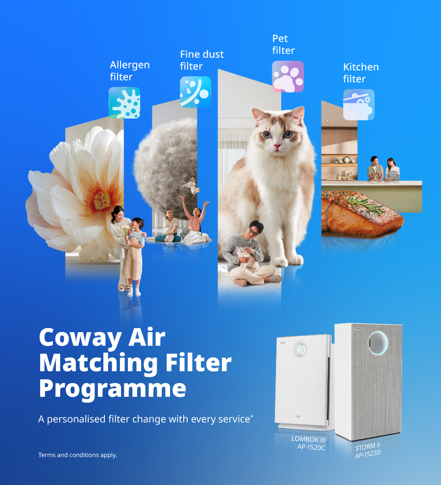 Coway Air Matching Filter Programme
