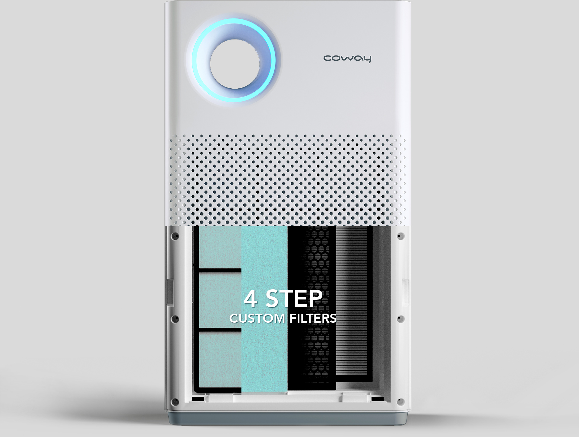 Coway Breeze Air Purifier Front Top View - Cover