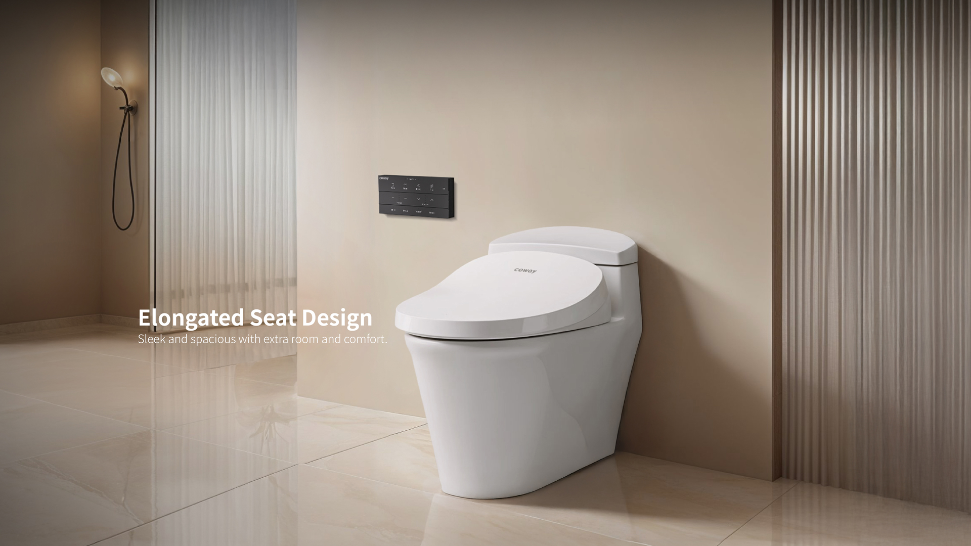 Coway Flowlet Plus Electronic Bidet - Elongated Seat Design