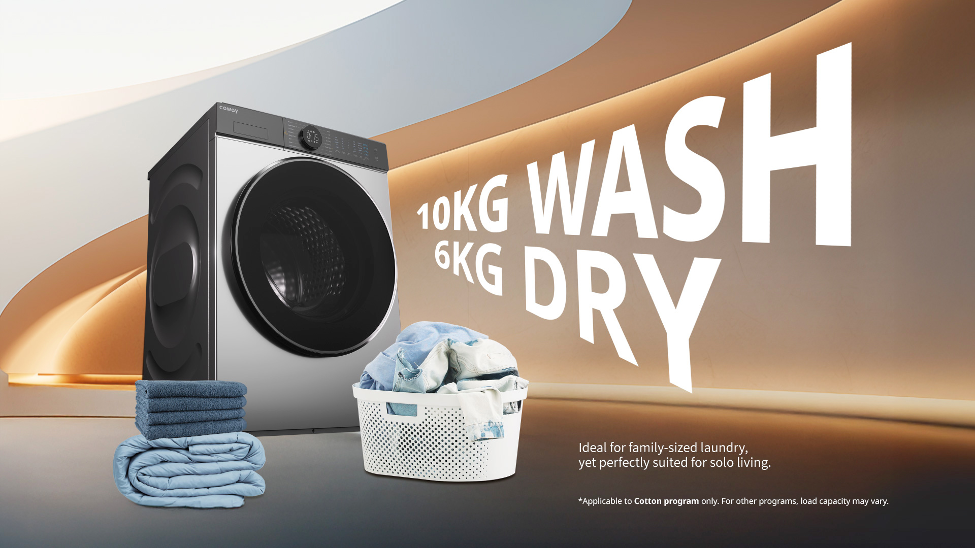 Coway Washer Dryer - Ideal For Family-Sized Laundry