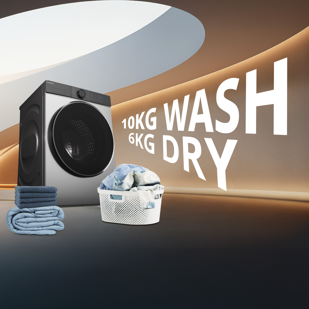 Coway Washer Dryer - Ideal For Family-Sized Laundry