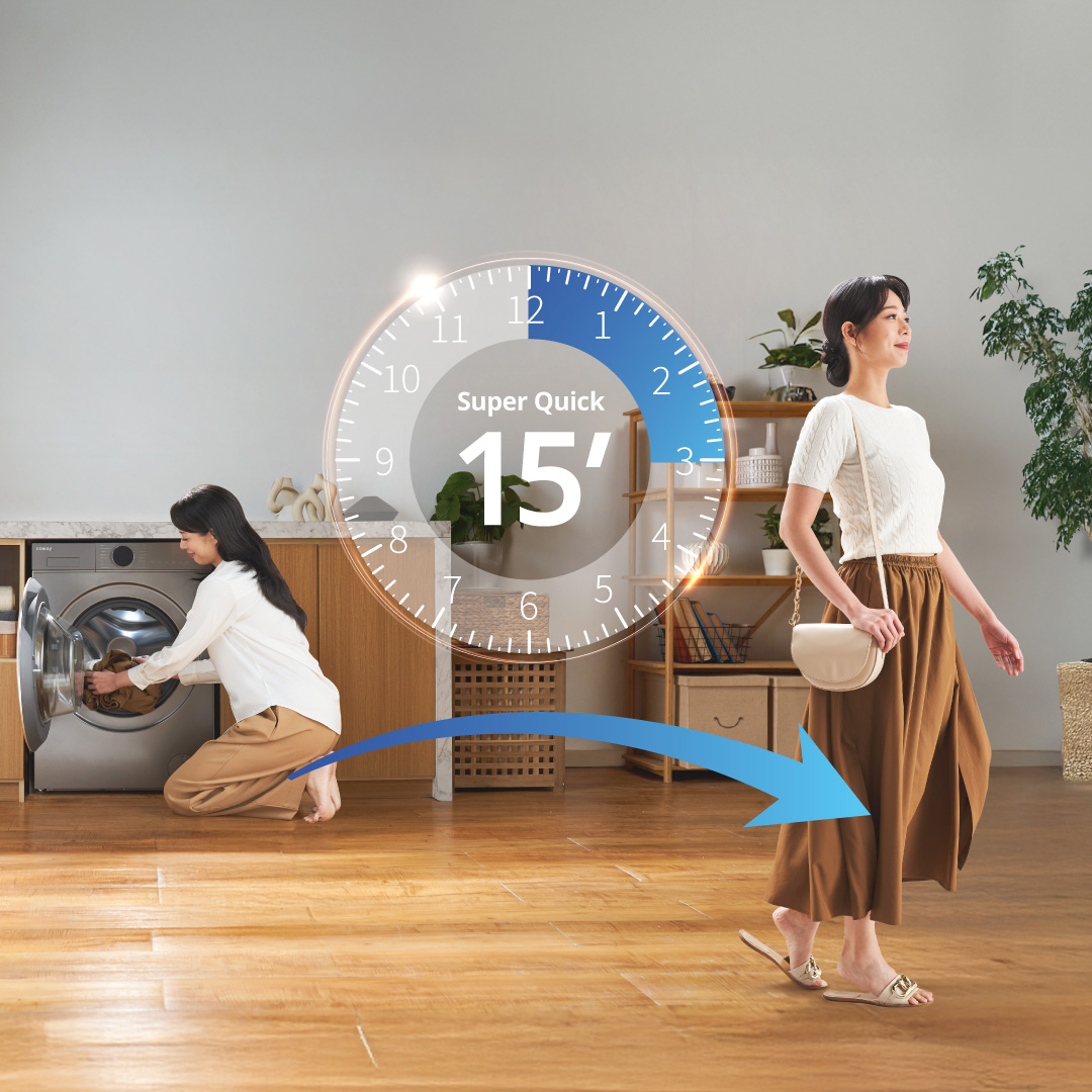 Coway Washer Dryer - FRESH LAUNDRY IN 15 MINUTES