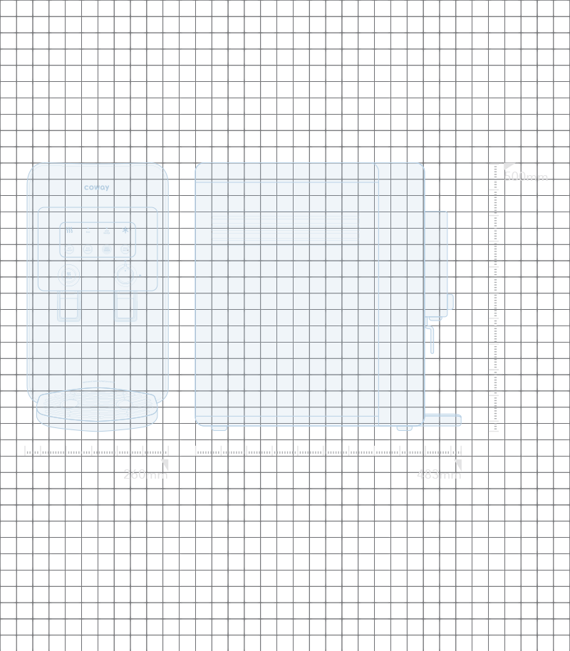 Size and Dimension - Coway Neo Plus