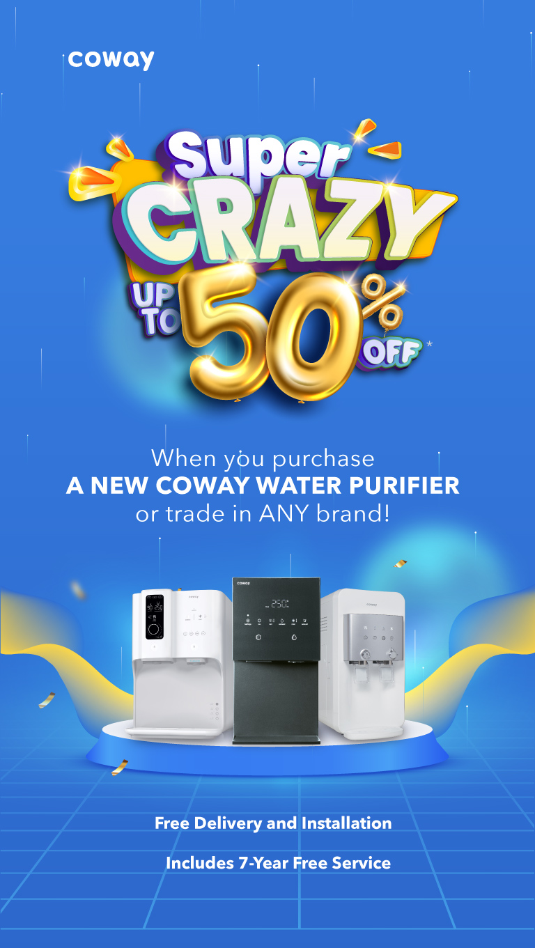 Coway Super Crazy Promotion Up To 50% Off