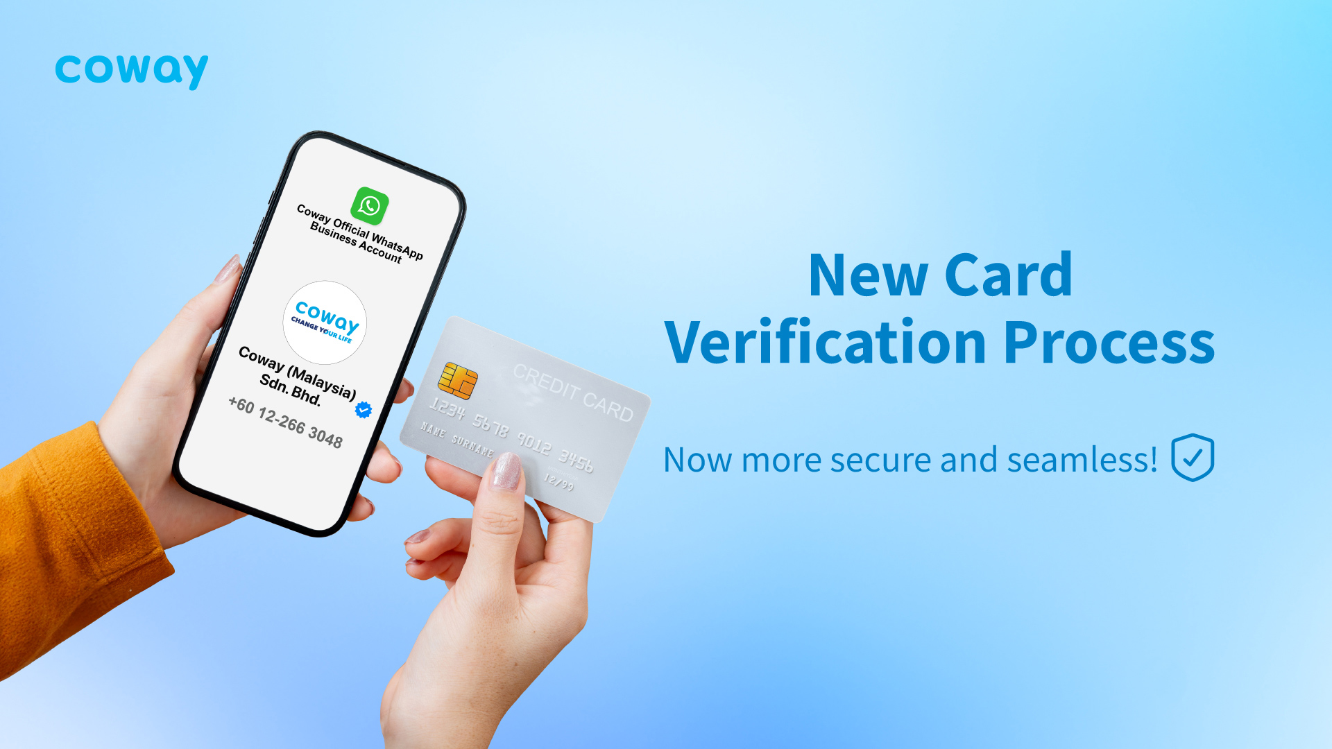 Coway New Card Verification Process - Now More Secure and Seamless