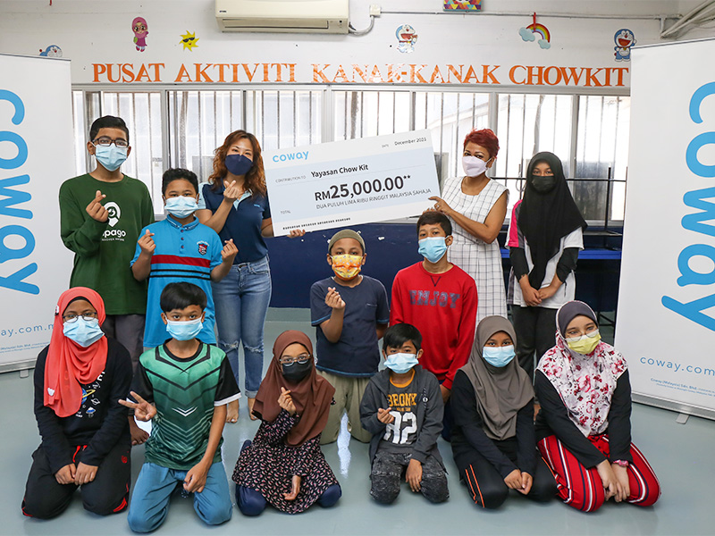 Coway - Monetary donation to Yayasan Chow Kit 