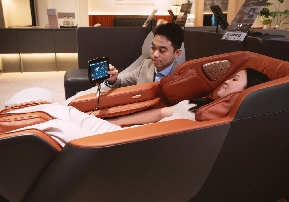 Coway BEREX massage chair area