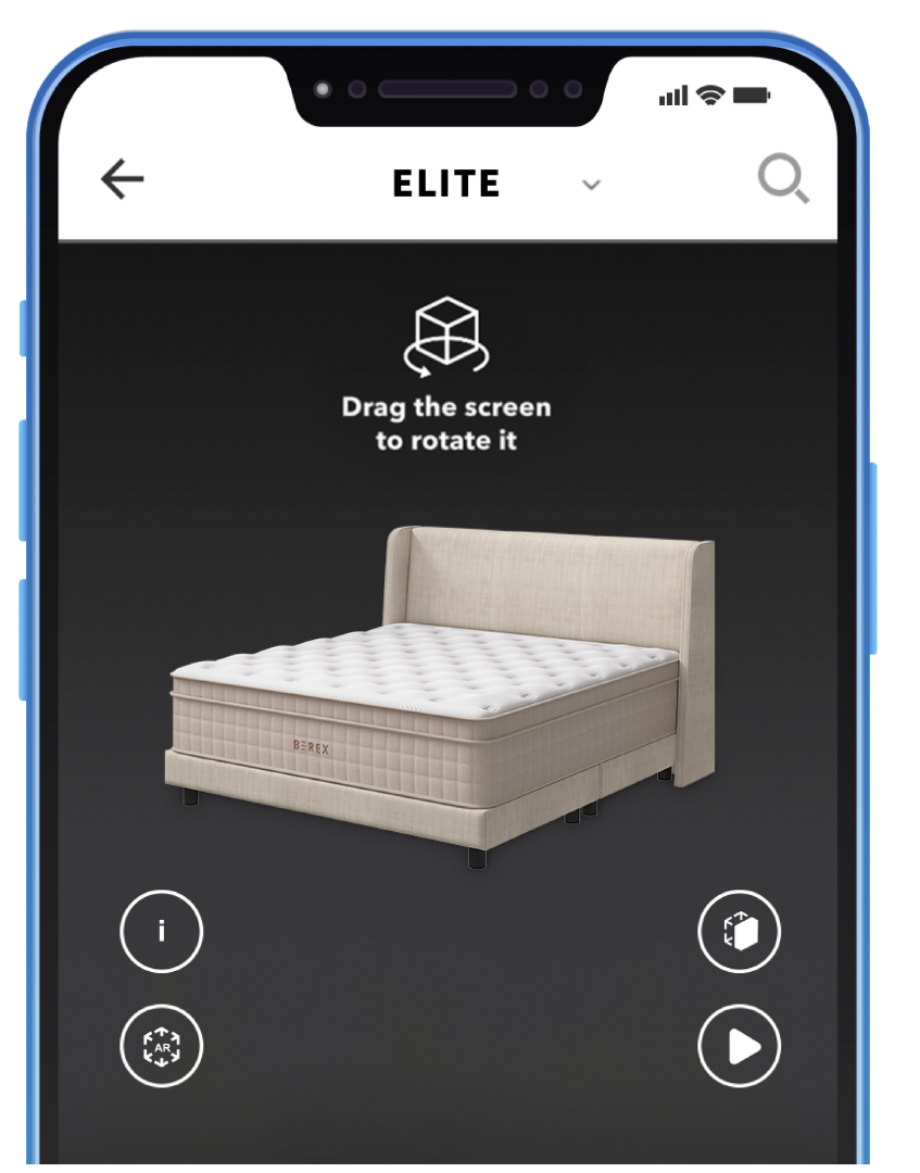 A Screenshot Of The Coway AR App On A Mobile Phone - Coway Smart Mattress