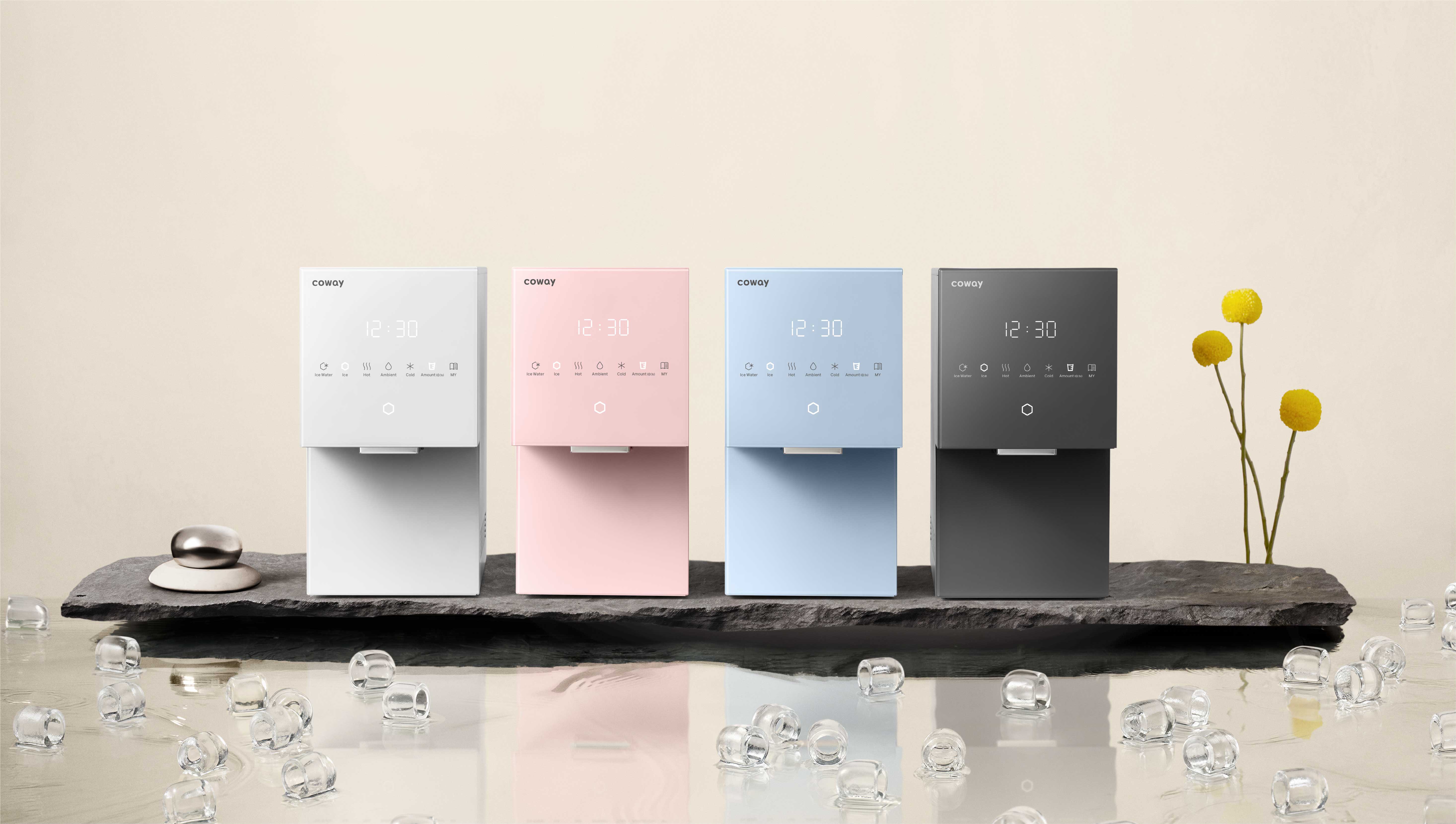 Icon Ice in Ice Pink, Ice White, Ice Gray and Ice Blue